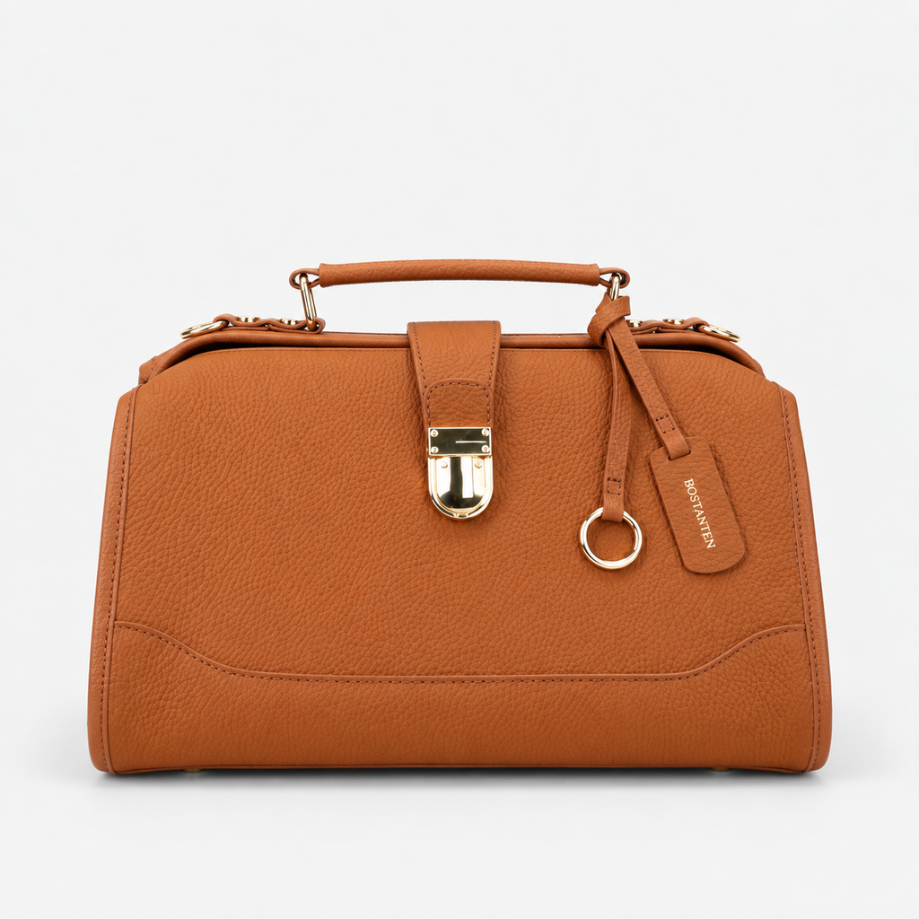 Timeless Grace Doctor Bag - Full Grain Pebble Leather