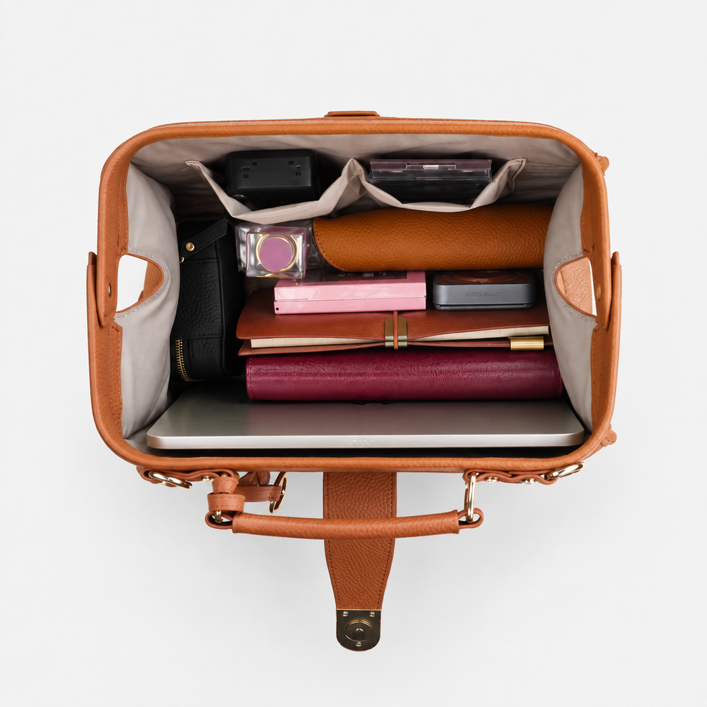 Timeless Grace Doctor Bag - Full Grain Pebble Leather