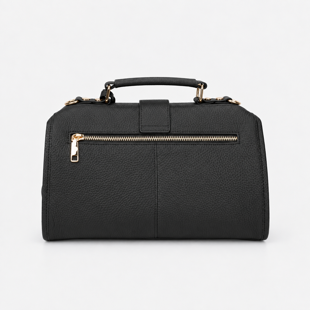 Timeless Grace Doctor Bag - Full Grain Pebble Leather
