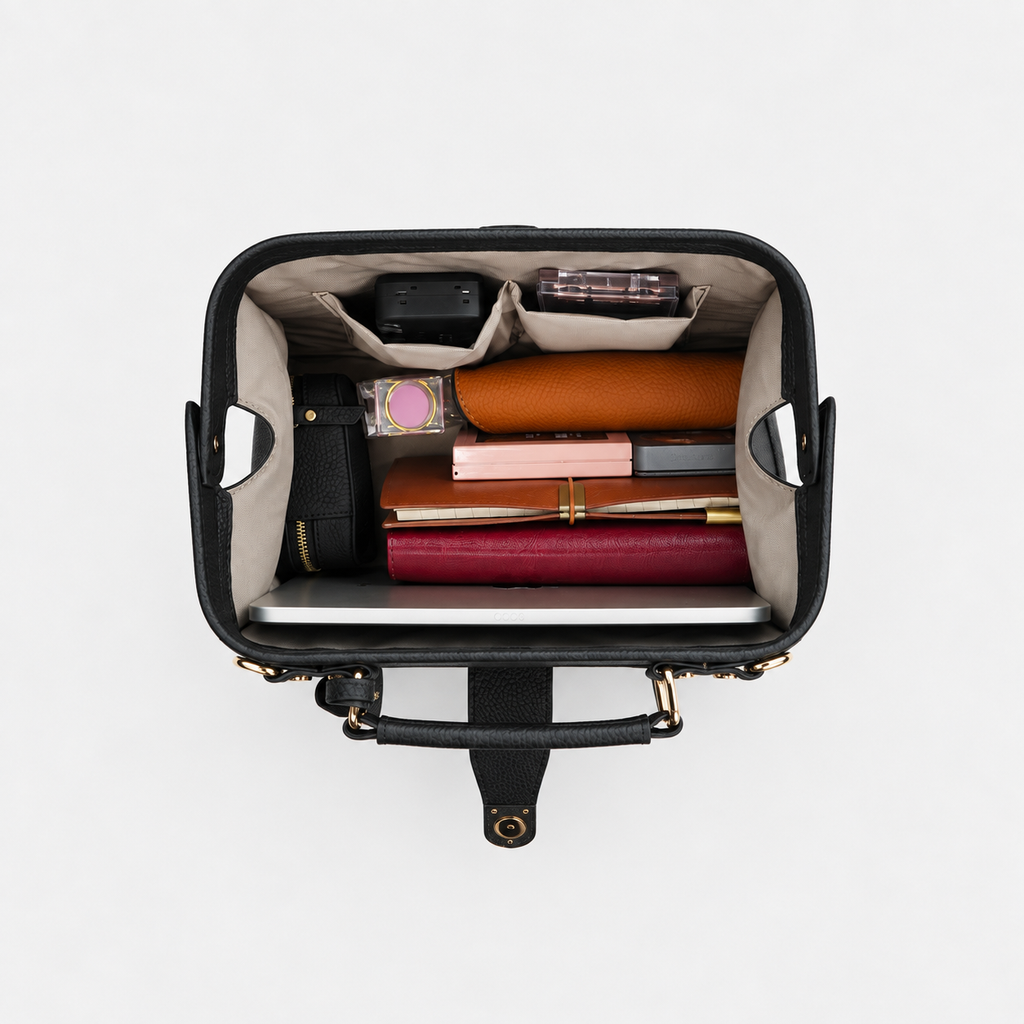 Timeless Grace Doctor Bag - Full Grain Pebble Leather