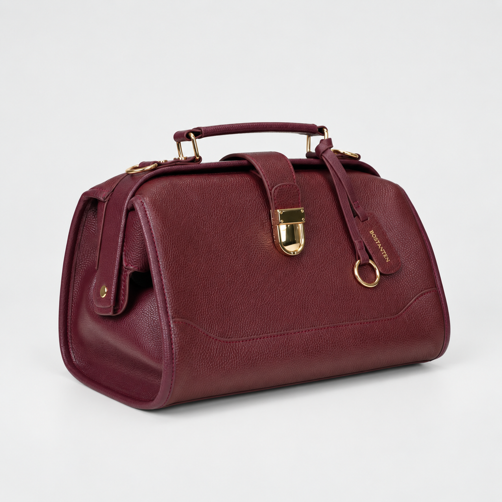 Timeless Grace Doctor Bag - Full Grain Pebble Leather