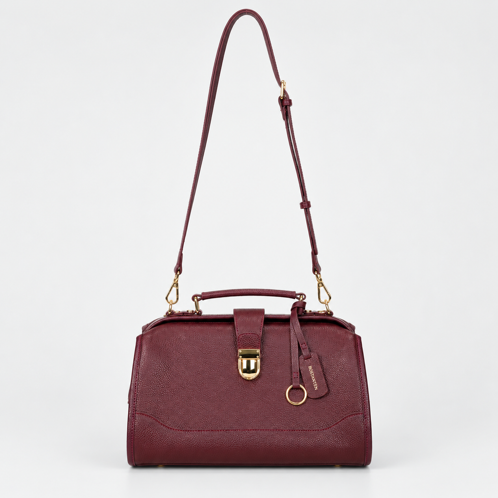 Timeless Grace Doctor Bag - Full Grain Pebble Leather