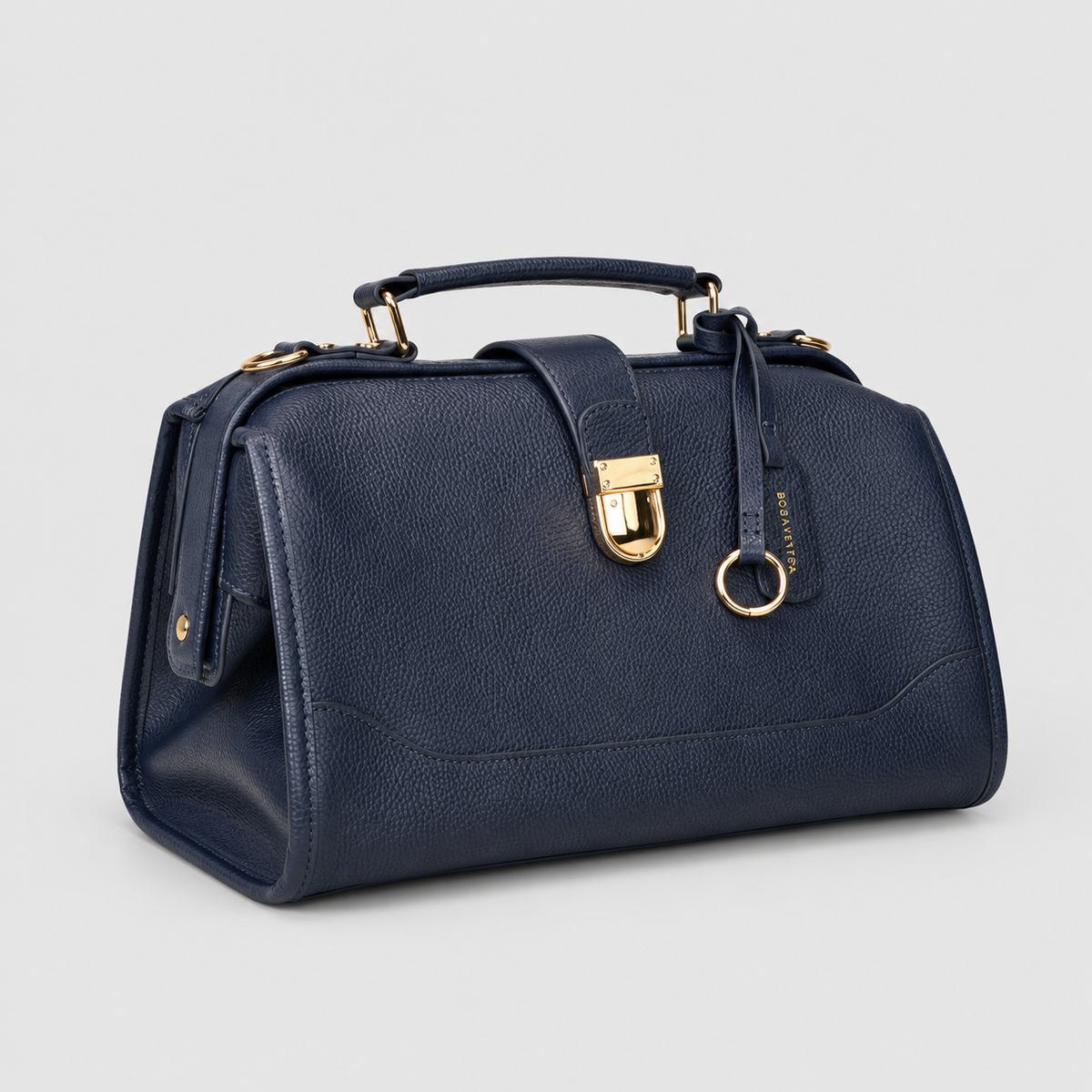Timeless Grace Doctor Bag - Full Grain Pebble Leather