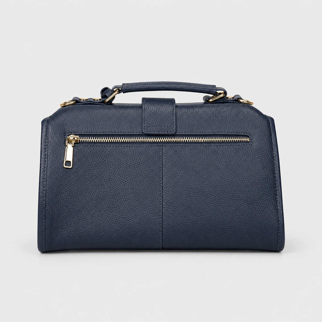 Timeless Grace Doctor Bag - Full Grain Pebble Leather