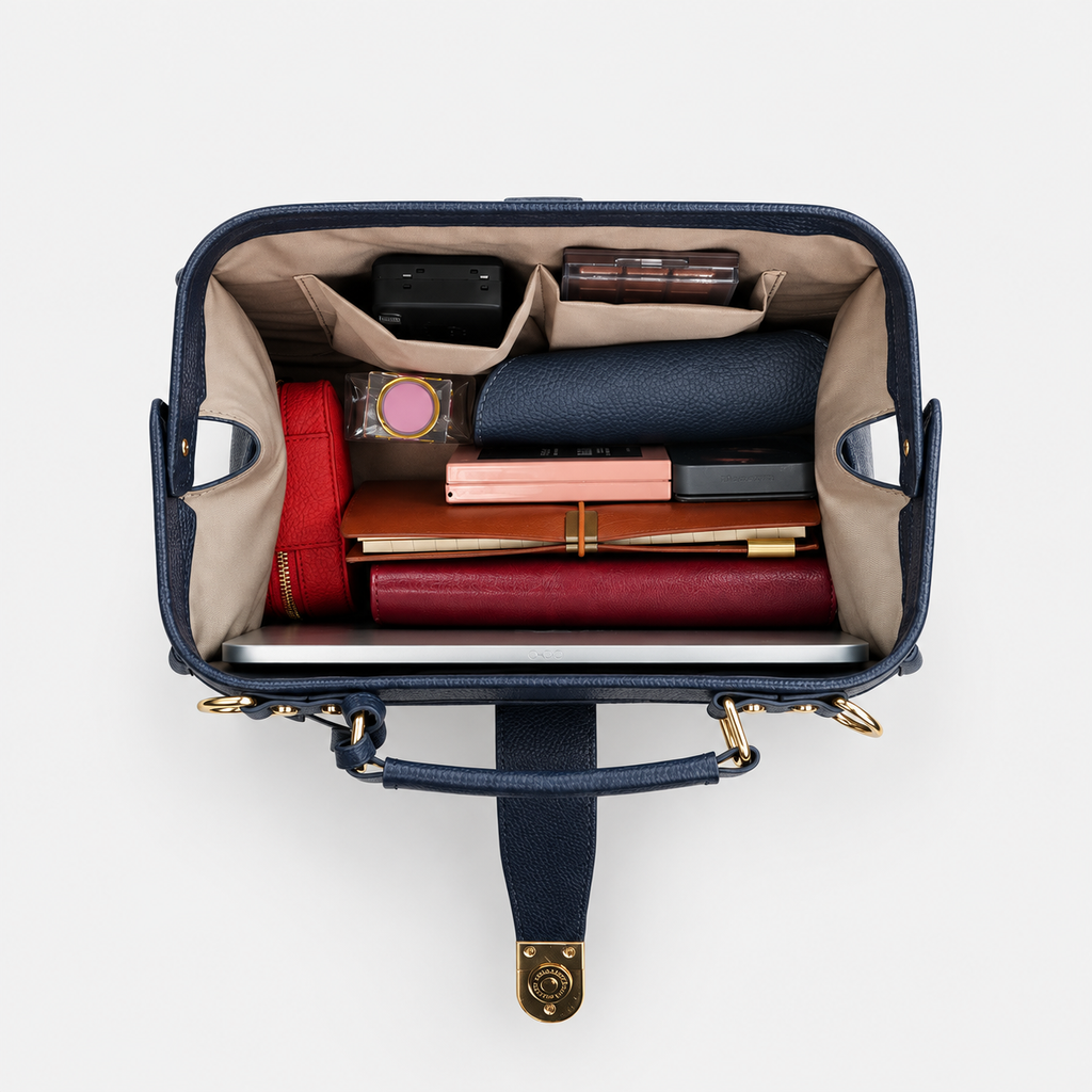 Timeless Grace Doctor Bag - Full Grain Pebble Leather