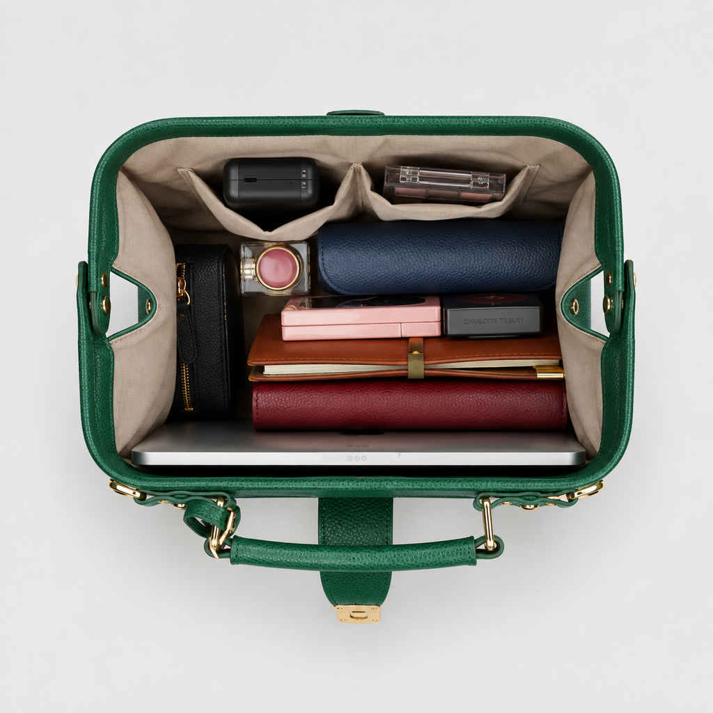 Timeless Grace Doctor Bag - Full Grain Pebble Leather