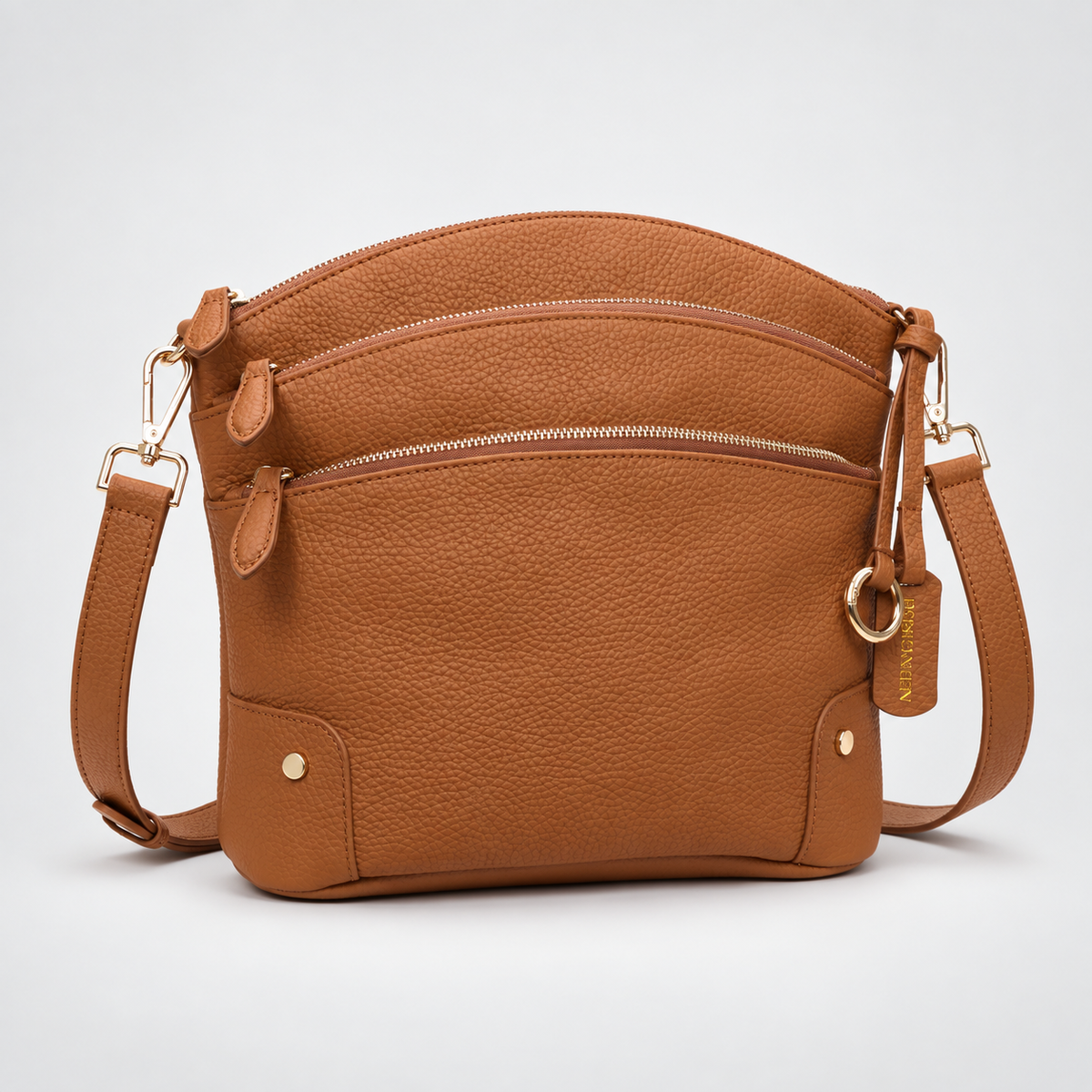 The Triple Pebbled Dome - Full Grain Leather